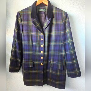 Embassy Row Vintage new wool blazer long jacket